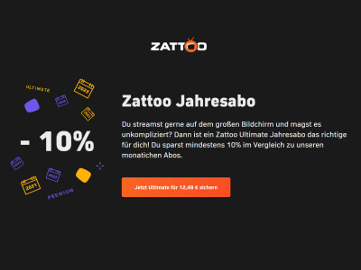 Puedes ahorrar dinero con la suscripción anual de Zattoo.