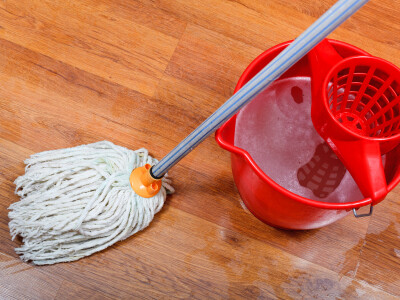 If it gets too dirty, you have to use a mop.