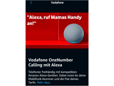 Vodafone propose une alternative à Echo Connect avec OneNumber Calling.