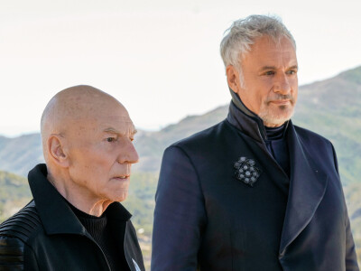 Star Trek Picard Season 2: Jean-Luc (Patrick Stewart) and Q (John de Lancie)