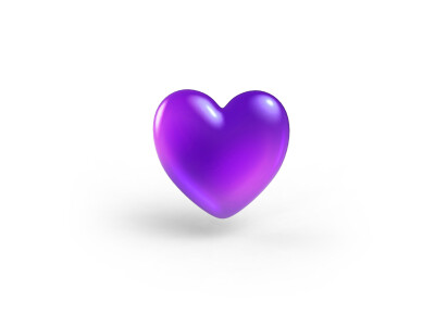 Lila Herz Emoji Emoticon 