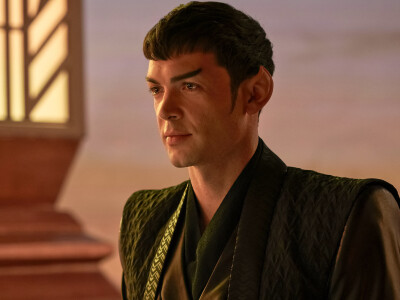 Star Trek Strange New Worlds: Spock is half Vulcan, half human.