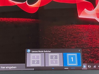 Itu "modus algojo" Dari Lenovo ini memungkinkan Anda untuk membagi layar menjadi dua.