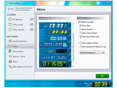 desktop clock free download