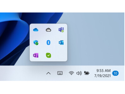 Windows 11 will no longer let you rearrange the icons in the system tray.