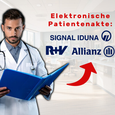 Elektronische Patientenakte (ePA): So ist der Stand bei Signal Iduna, Allianz und Co.