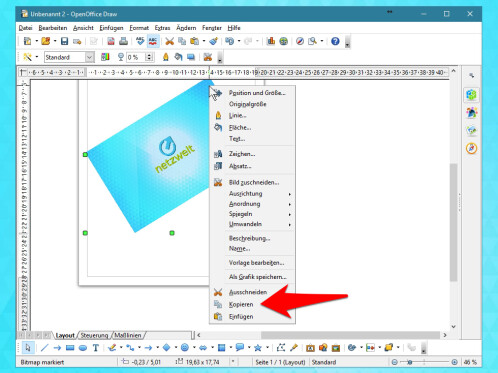 OpenOffice: Bild drehen - So geht´s - NETZWELT