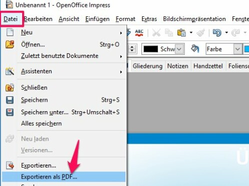 OpenOffice: So fügt ihr Notizen und Folien ein und ...