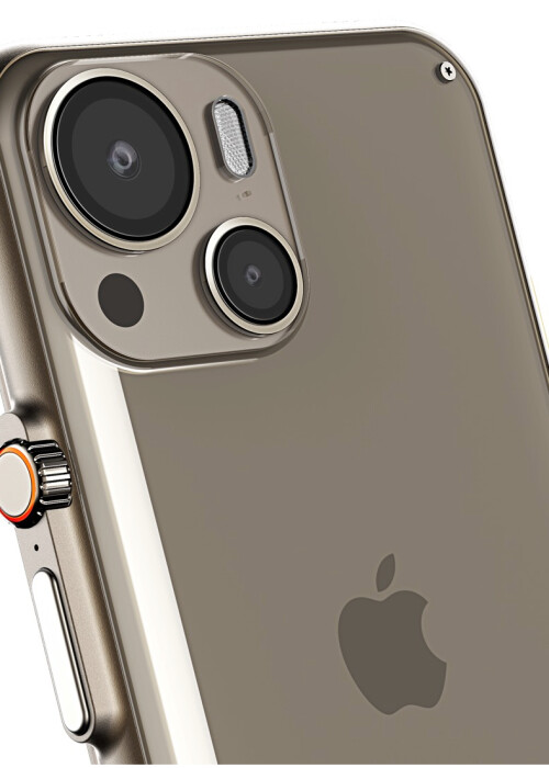 Con elementos del Apple Watch Ultra: así podría verse un iPhone 15 Ultra.
