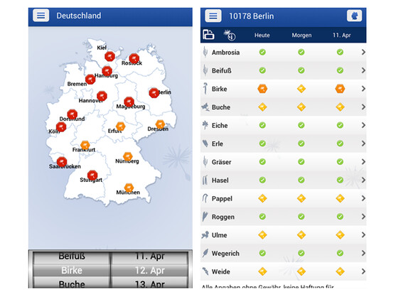Allergie-Apps: Die besten Pollenflugvorhersage-Apps - NETZWELT
