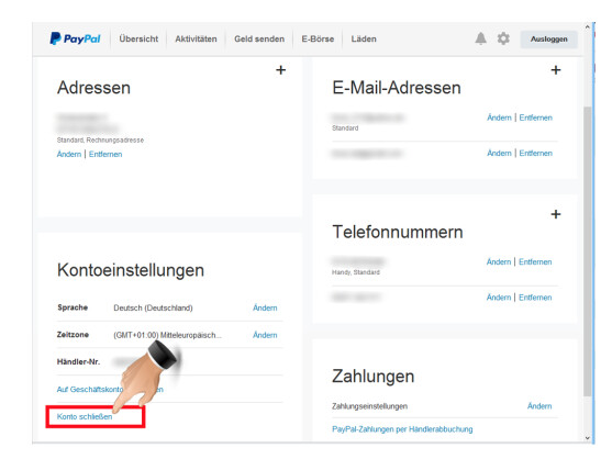 paypal konto löschen ohne passwort paypal konto löschen ohne passwort