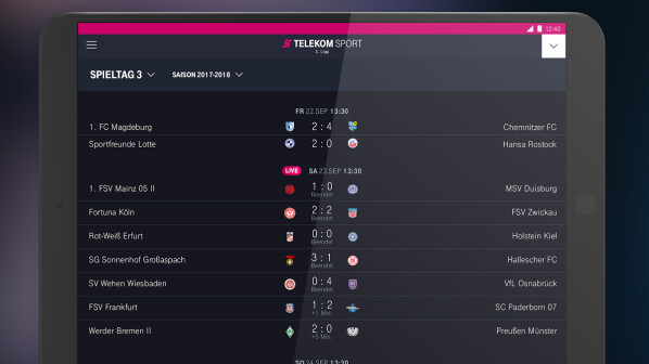 Telekom Sport App Telekom Sport App