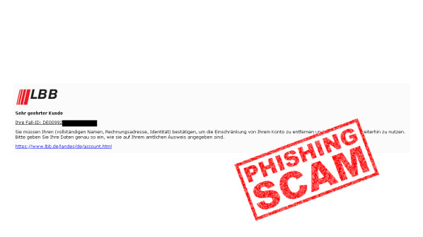 LBB-Phishing: Welle an Fake-Mails überrollt Kunden der ...