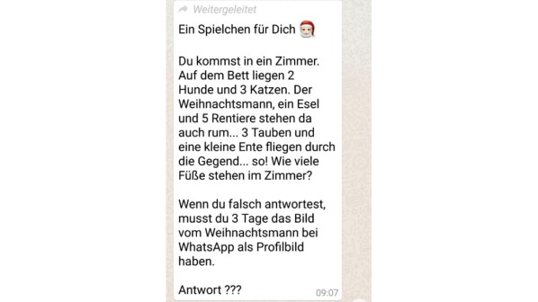 Whatsapp Kettenbrief Mahnung Nach Weihnachtsmann Rätsel Netzwelt