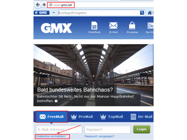 gmx e mail kostenlos