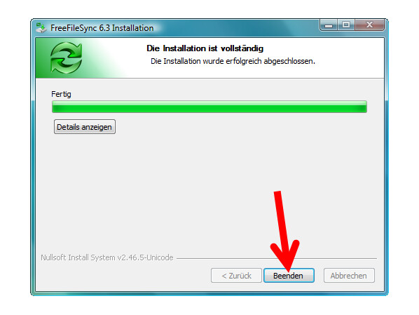 freefilesync installation stopped by avast