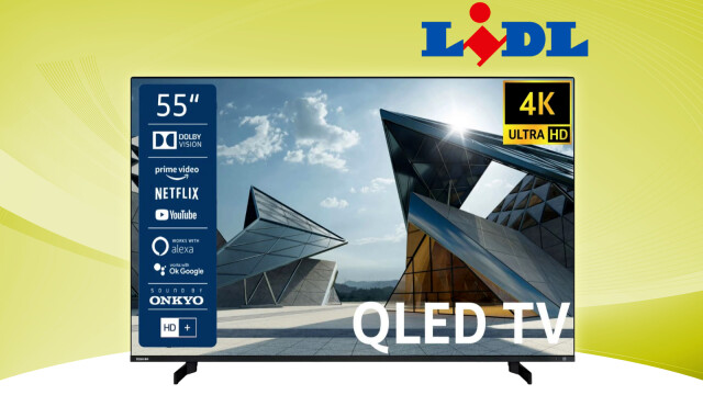 Toshiba QLED-Fernseher mit 4K UHD: Bei Lidl bekommt ihr fast 200 Euro Rabatt auf den 55-Zöller
