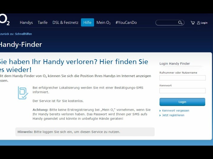 handy orten kostenlos ohne passwort