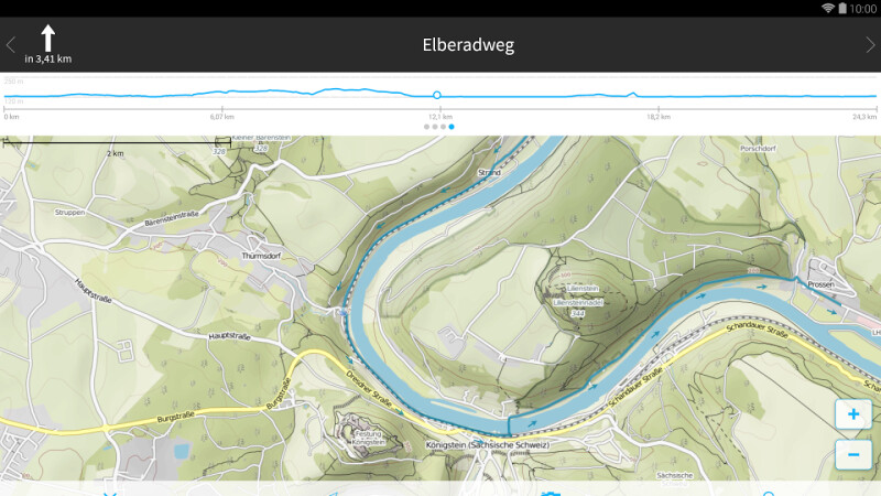 fahrrad navi app android mit feldweg