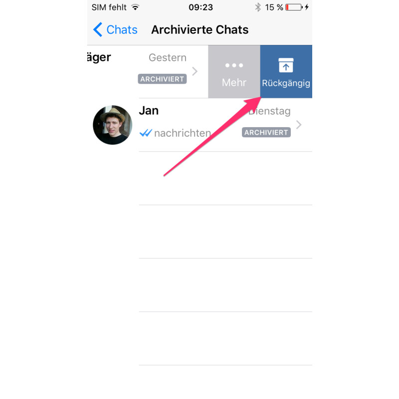 So finden Sie archivierte Nachrichten auf WhatsApp mit Android
