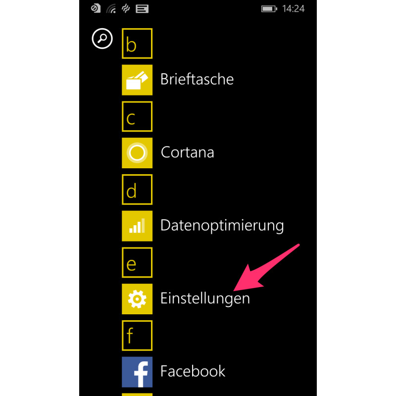 windows smartphone orten