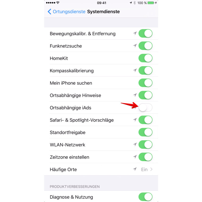 ortung aktivieren iphone X