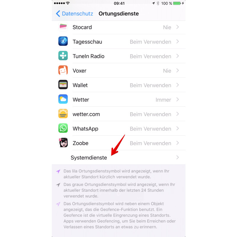ortung aktivieren iphone X