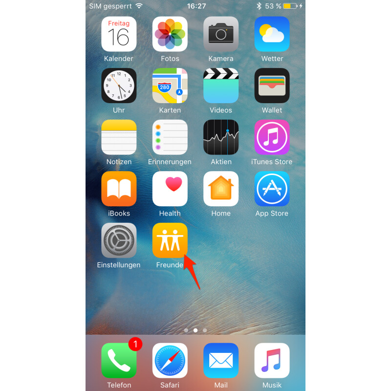 iphone 8 Plus freunde orten