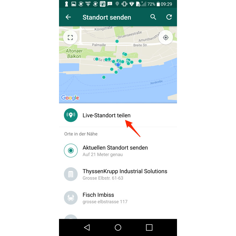 standort ortung android