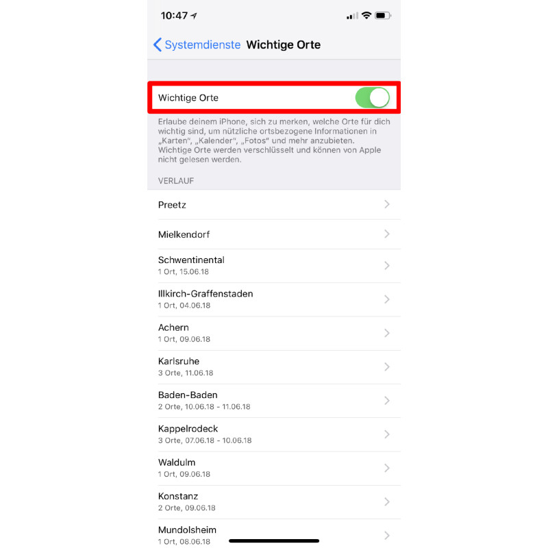 Apple Ios So Ruft Ihr Die Versteckte Standortkarte Auf Dem Iphone