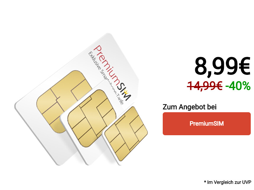 PremiumSIM LTEVertrag mit 6 Gigabyte Datenvolumen 40 Prozent günstiger NETZWELT