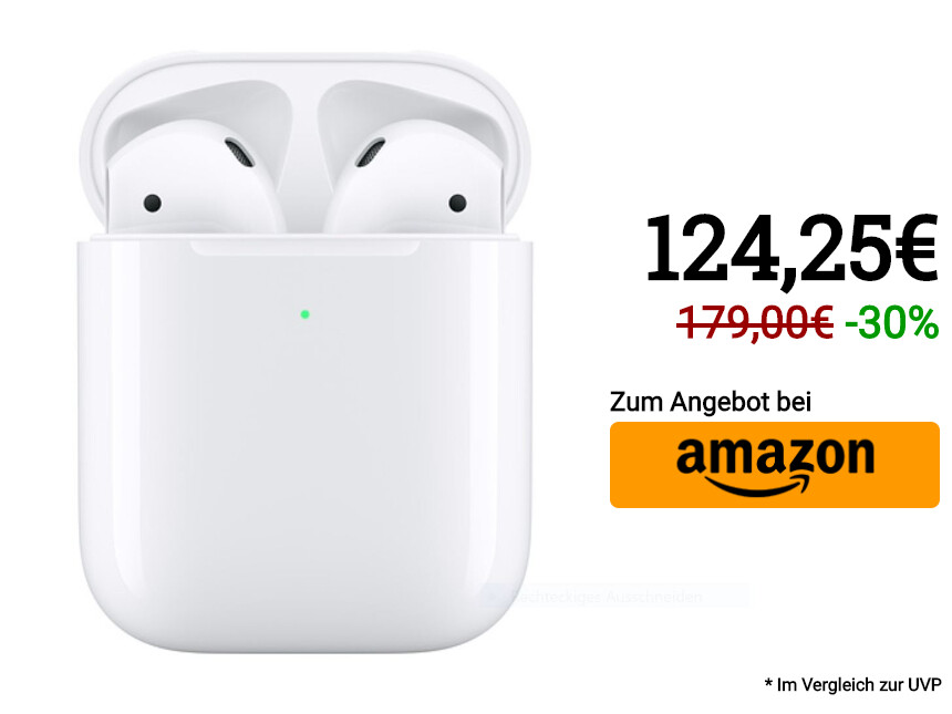 Apple Airpods 2 im Preisverfall: Amazon bietet Kopfhörer so günstig wie
