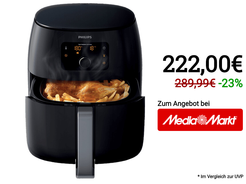 Philips Airfryer XXL Heißluftfritteuse bei Media Markt zum Aktionspreis NETZWELT