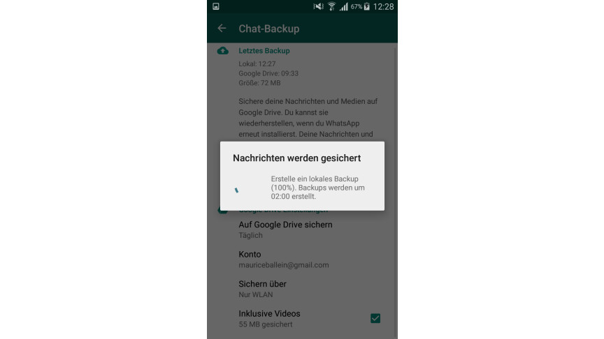 WhatsApp - Copia de seguridad (Android)
