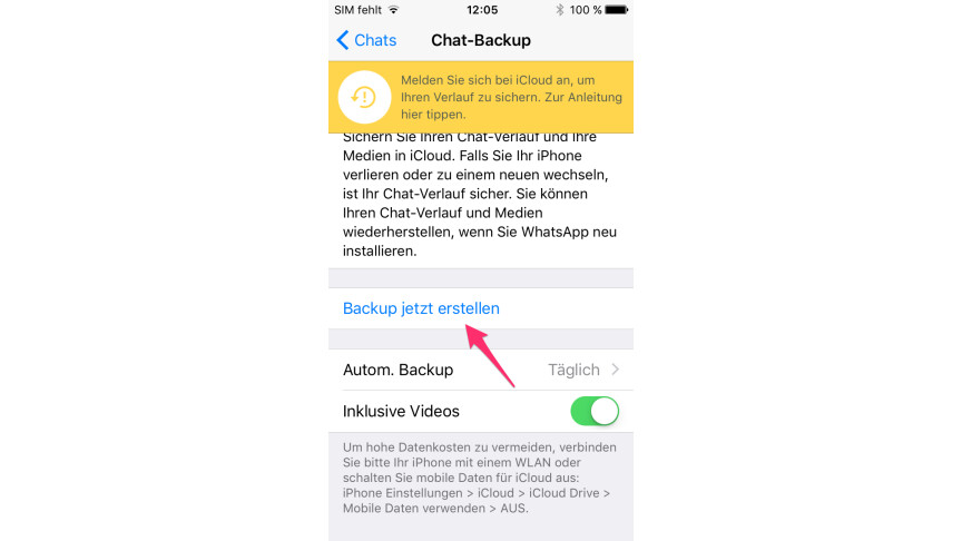 WhatsApp - Backup (iOS)