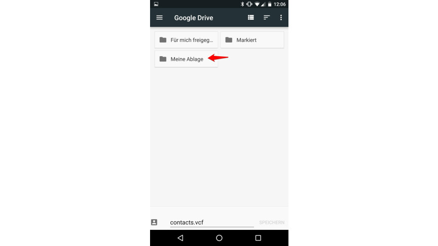 Import and export Android contacts 5