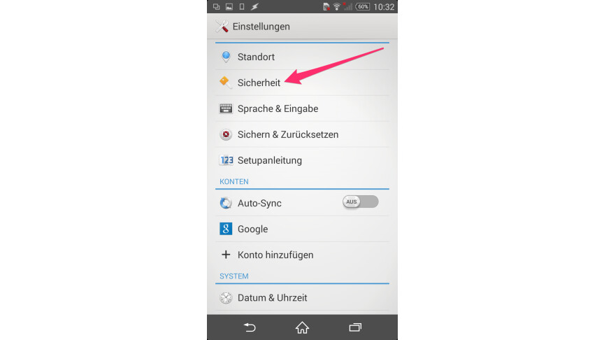 sony mobile handy orten