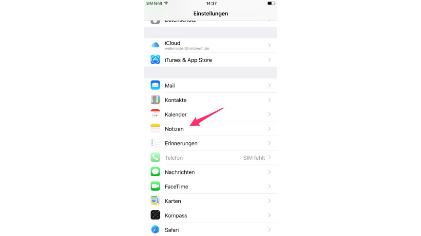 Wie aktualisiert man Notizen iPhone?