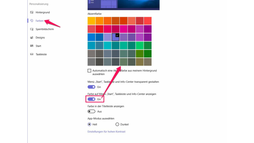 KONFIGURIEREN DER WINDOWS TASKLEISTE MITHILFE VON visual data 6