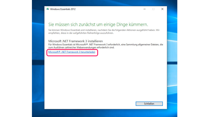 Windows Live Mail Installation W10 5