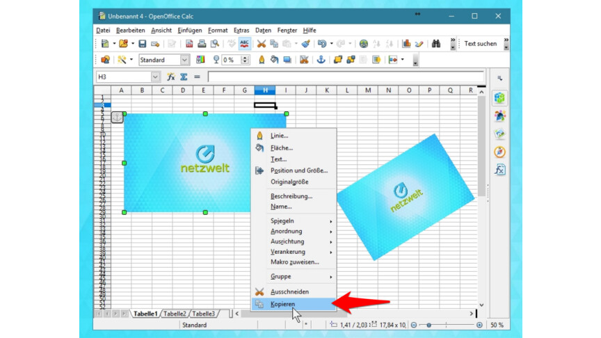 OpenOffice Bild drehen So geht´s NETZWELT