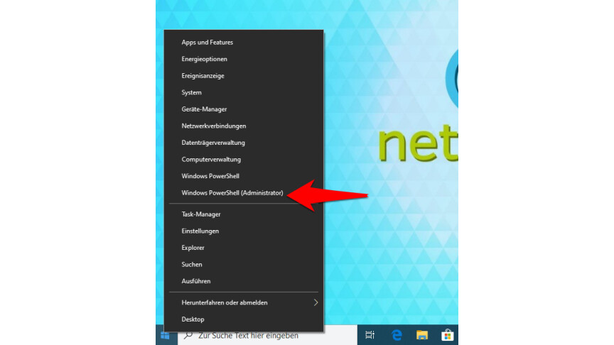 02.1 Windows 10 - Start-Kontextmenü