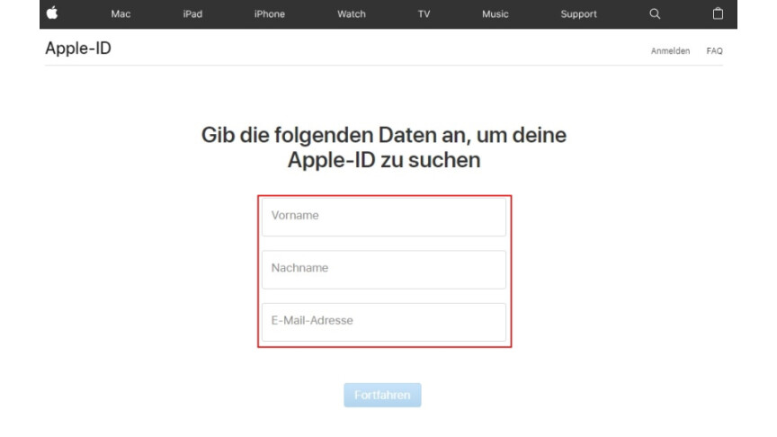 Apple Id Zurücksetzen Passwort Vergessen