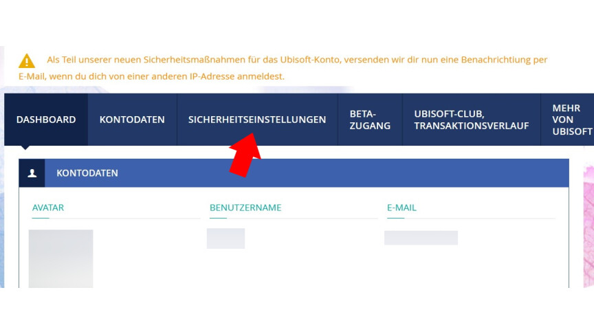 Uplay Passwort ändern