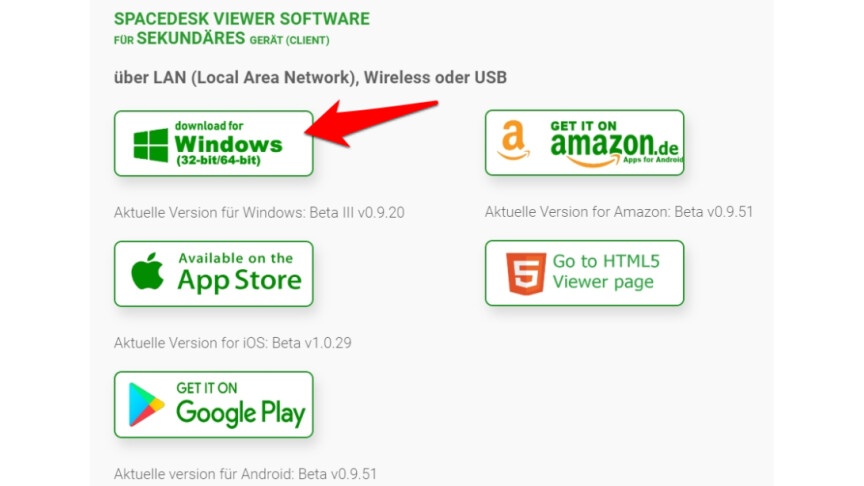 02.4 Spacedesk Viewer software download 