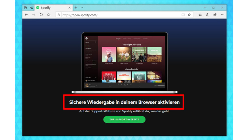 spotify browser player