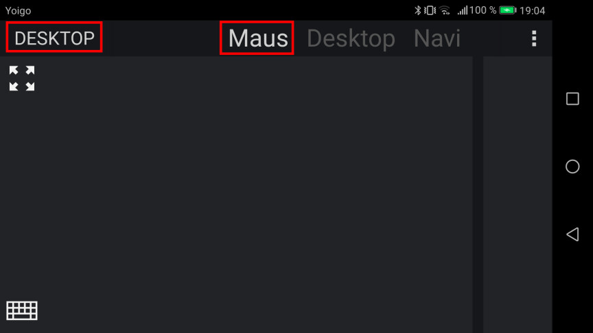 02.7 Android - TouchRemote - Desktop - Maus