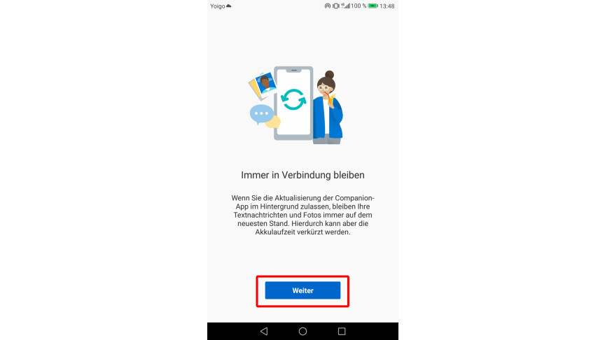 01.9 Android-Smartphone Companion-Allow background activities