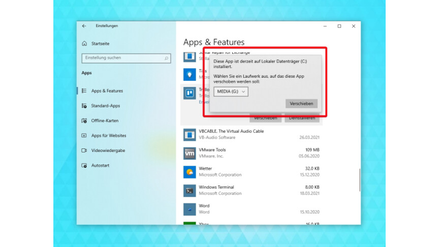 Windows 10: Apps auf anderes Laufwerk verschieben - So geht´s | NETZWELT