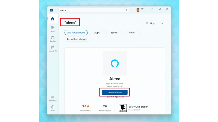 02 Windows 11 - Microsoft Store - Aplicación Alexa
